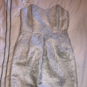 Silver lace evening dress with pockets!!